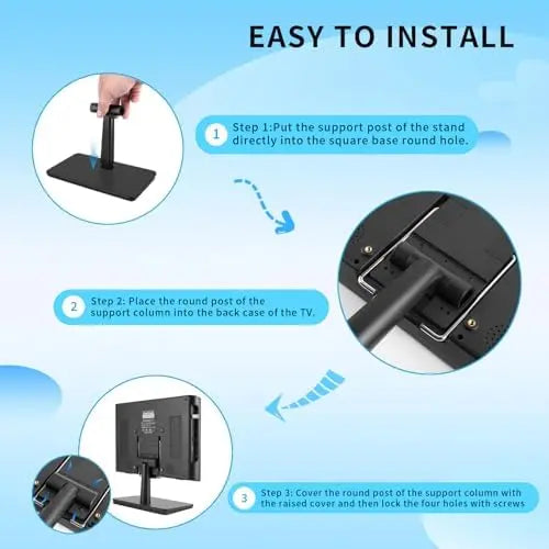 12-Inch HD Portable TV ¨C Compact Digital Tuner with HDMI &amp; USB Ports for RV. Kitchen. or Travel
