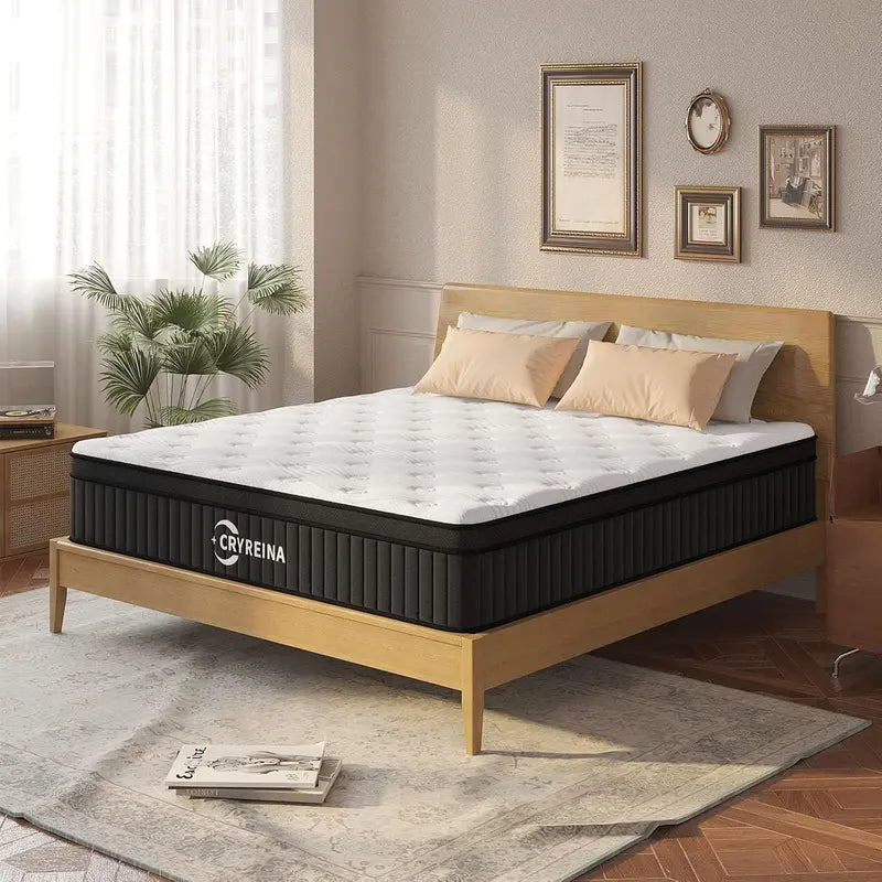 12-Inch Queen Hybrid Mattress ¨C Premium Support with Memory Foam & Pocketed Coils