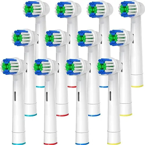 12 Pack Oral-B Compatible Toothbrush Heads for Pro 1000. 3000. 5000. 7000. 8000. 9600