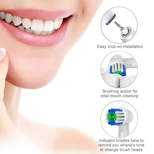 12 Pack Oral-B Compatible Toothbrush Heads for Pro 1000. 3000. 5000. 7000. 8000. 9600