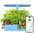 12-Planter WiFi Hydroponic Growing Kit: Smart Indoor Garden with Mobile App Scheduling