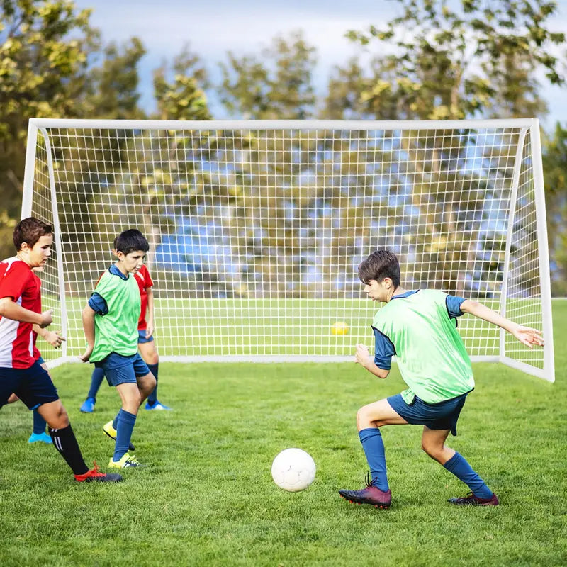 12′ x 6′ x 4′ Portable Soccer Goal ¨C Quick-Assembly UPVC Frame with High-Tensile Netting