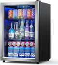 120-Can Freestanding Beverage Refrigerator ¨C Sleek Glass-Door Mini Fridge for Home or Office