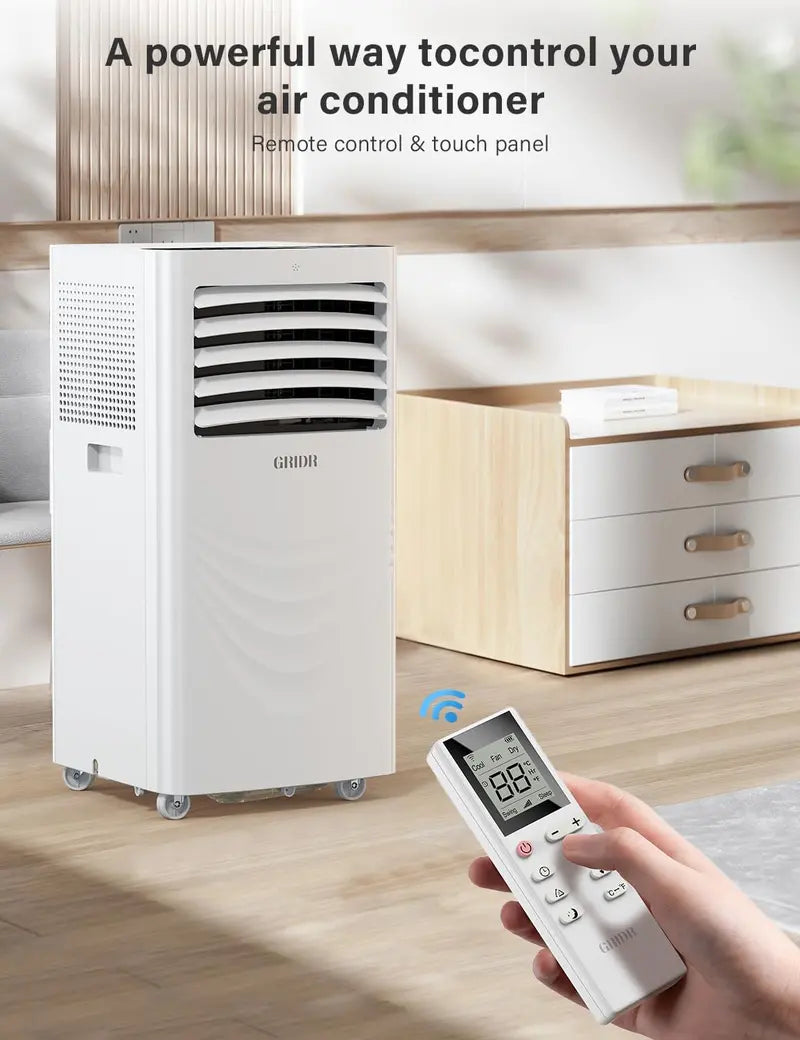 12.000 BTU Portable Air Conditioner ¨C 4-Mode Climate Control (Cool/Dehumidify/Fan/Sleep). Ultra-Quiet (45 dB) for Rooms up to 400 sq ft