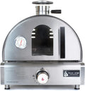 12.000 BTU Portable Multi-Fuel Pizza Oven: Stainless Steel Countertop Grill for Outdoor Baking & Roasting