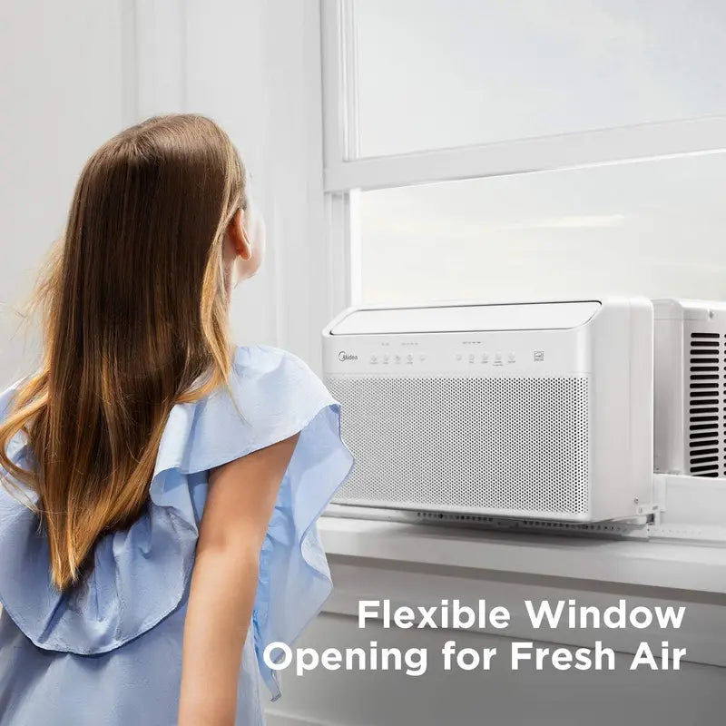 12.000 BTU U-Shaped Inverter Window AC ¨C Energy-Efficient. Ultra-Quiet. Smart-Enabled (Alexa/Remote) with Open-Window Installation