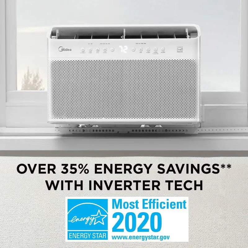 12.000 BTU U-Shaped Inverter Window AC ¨C Energy-Efficient. Ultra-Quiet. Smart-Enabled (Alexa/Remote) with Open-Window Installation