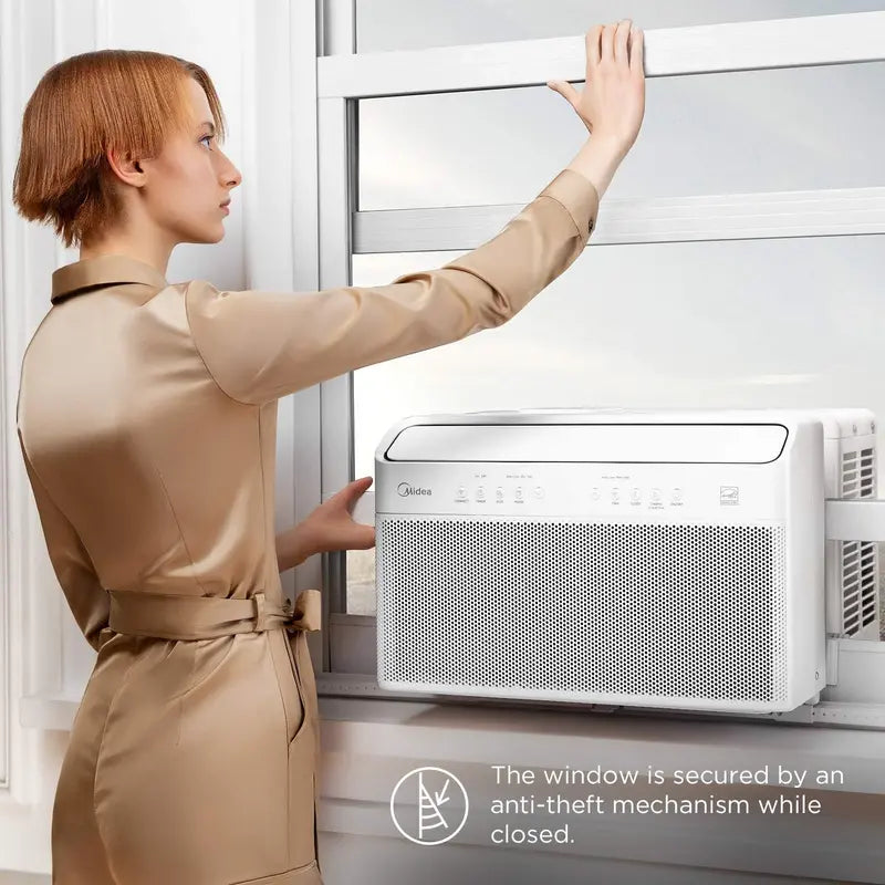 12.000 BTU U-Shaped Inverter Window AC ¨C Energy-Efficient. Ultra-Quiet. Smart-Enabled (Alexa/Remote) with Open-Window Installation