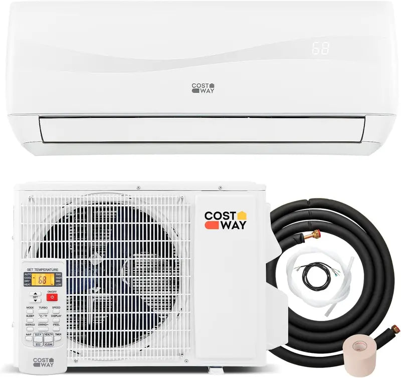 12.000 BTU Wall-Mounted Mini-Split AC/Heater ¨C 20 SEER. 115V Inverter System for Up to 750 Sq Ft