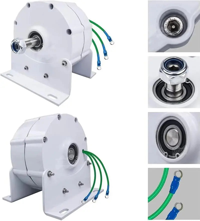12000W Gearless Permanent Magnet Generator ¨C Low-RPM DIY Wind or Water Turbine Motor (12V/24V/48V/120V/220V)