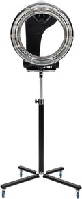 1200W Infrared Salon Hair Dryer ¨C 6 Heat/Speed Modes. 360¡ã Efficient Heating. Adjustable Height &amp; Quiet Rolling Base