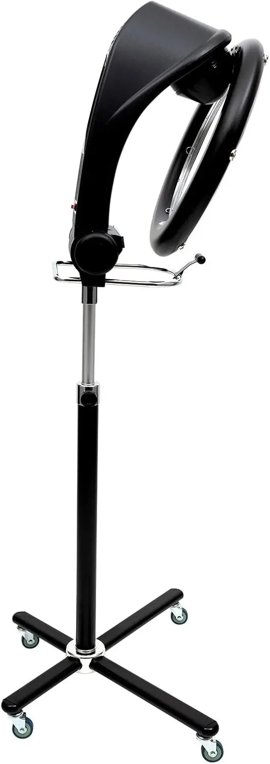 1200W Infrared Salon Hair Dryer ¨C 6 Heat/Speed Modes. 360¡ã Efficient Heating. Adjustable Height &amp; Quiet Rolling Base