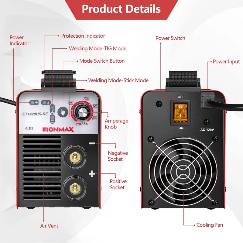 120V 90A Stick Welder ¨C ARC/MMA Hot Start Welding Machine for Home and Workshop