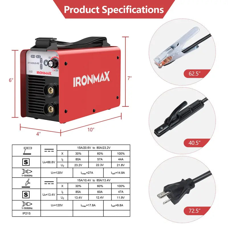 120V 90A Stick Welder ¨C ARC/MMA Hot Start Welding Machine for Home and Workshop
