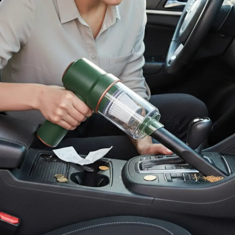 120W Cordless Handheld Vacuum ¨C 9000 Pa Suction. LED Light. Air Duster Function