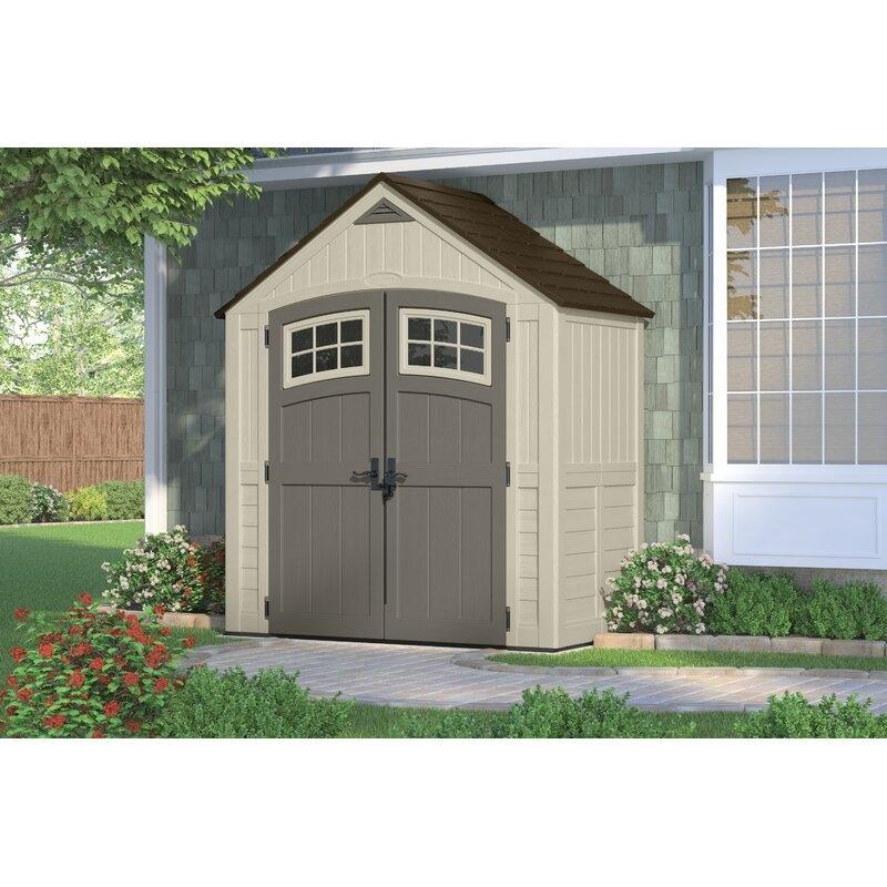 Cascade 7 ft. W x 7 ft. D Plastic Storage Shed