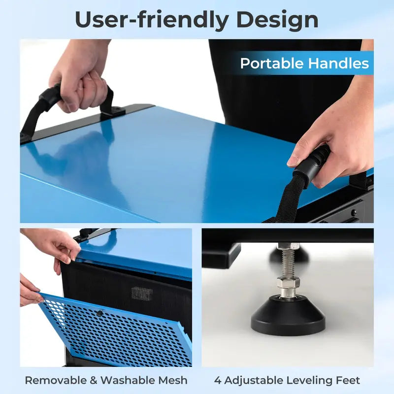 124-Pint Crawl Space Dehumidifier ¨C Designed for 1.300 Sq. Ft Areas with 9.8-Foot Drain Hose & Remote Panel