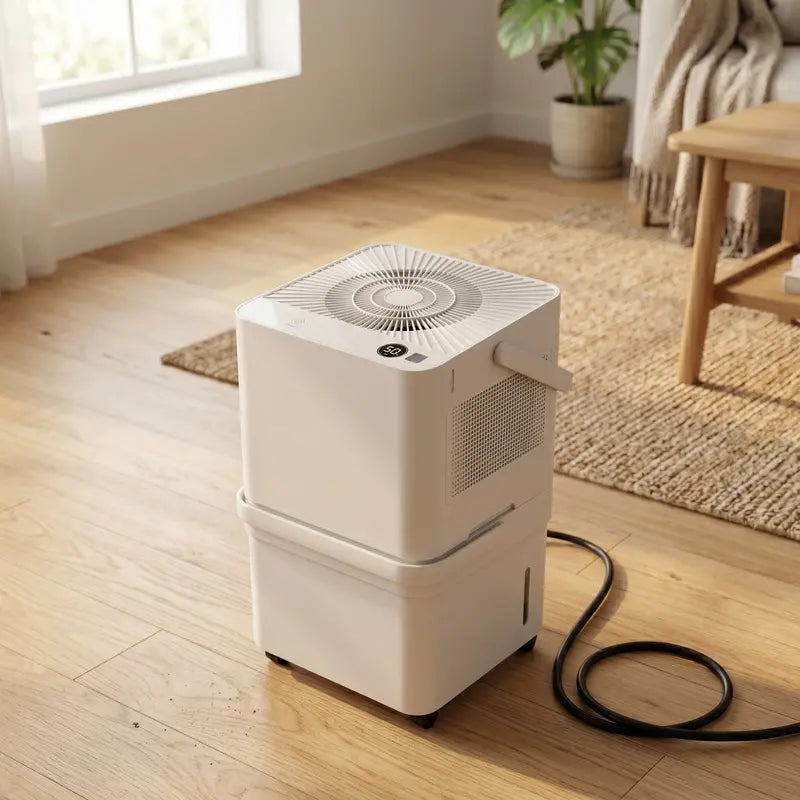12L WiFi-Enabled Dehumidifier ¨C Continuous Drain. App Control. Large-Home Ready