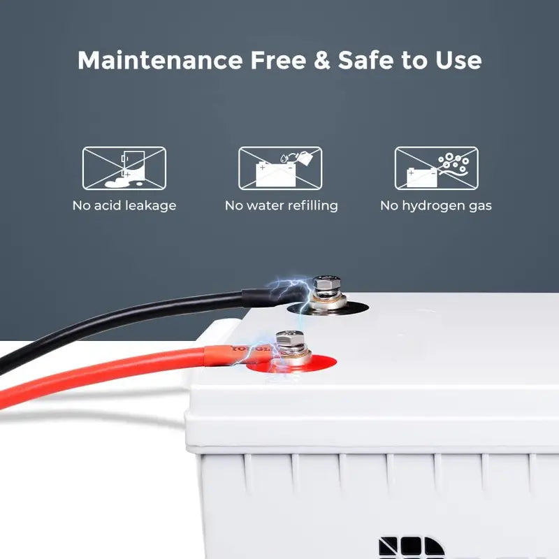 12V 100Ah AGM Deep Cycle Battery ¡ª Low Self-Discharge. High Surge Current. Maintenance-Free Power Source