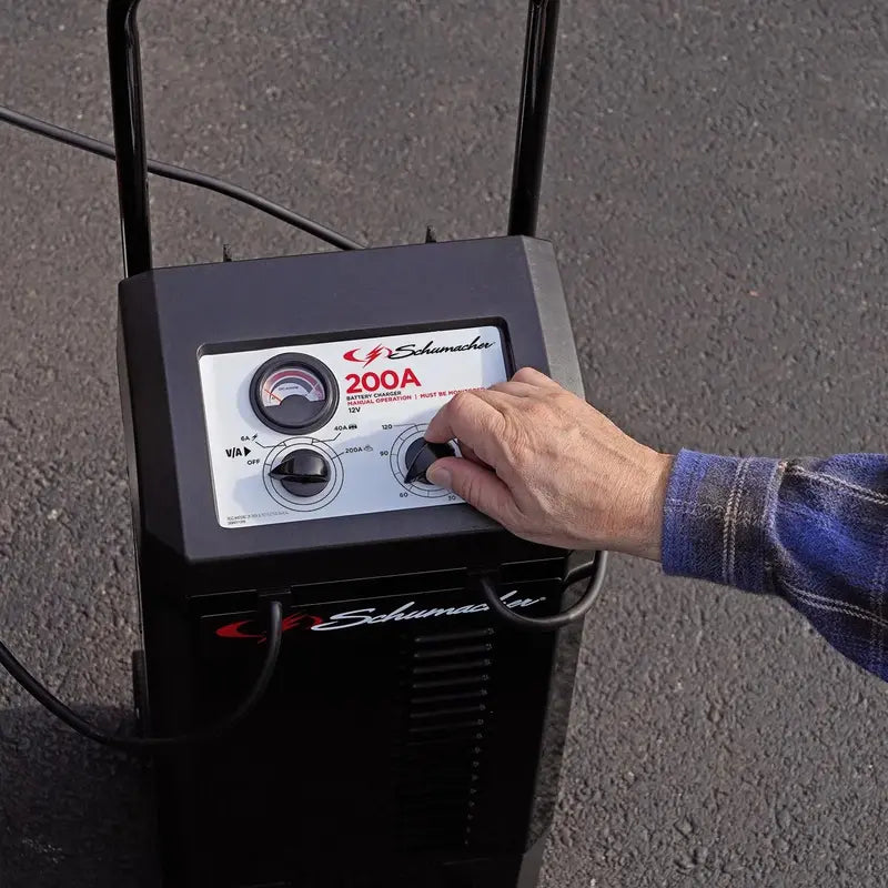 12V 200A Electric Manual Battery Charger &amp; Engine Jump Starter
