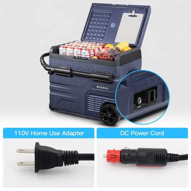 12V 37-Quart Portable Car Refrigerator/Freezer ¨C APP-Controlled for Camping &amp; Travel