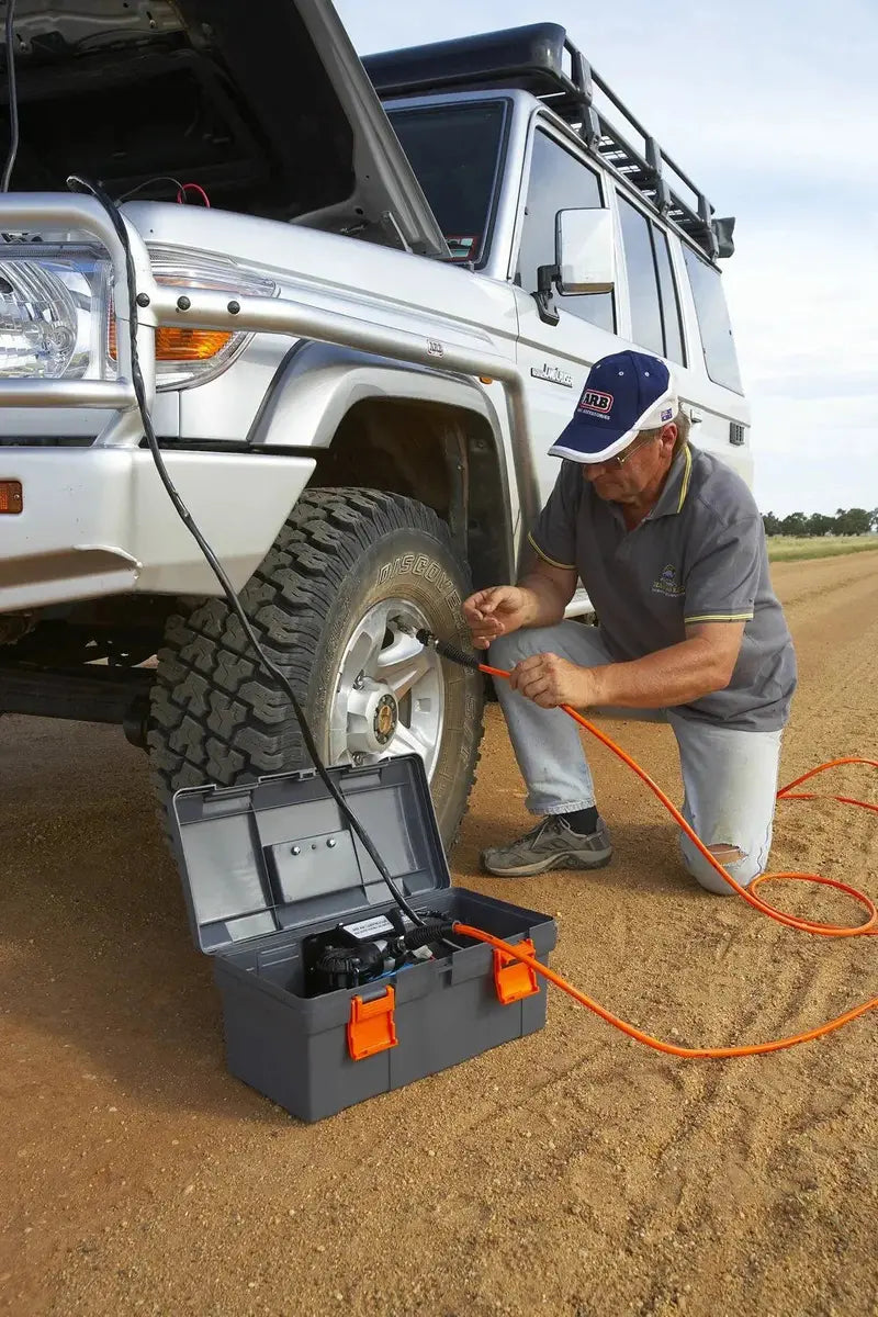 12V High-Output Portable Air Compressor ¡ª Compact DC Tire Inflator for Vehicles &amp; Equipment