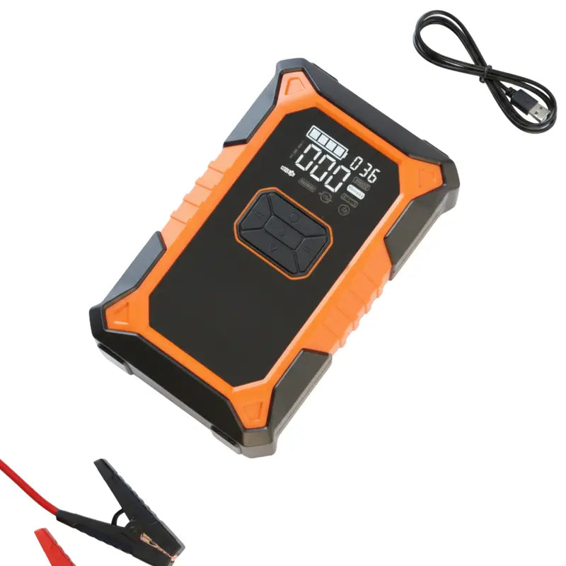 12V Lithium Jump Starter ¡ª 3000A Peak. Integrated 150 PSI Cordless Tire Inflator