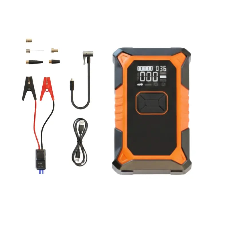 12V Lithium Jump Starter ¡ª 3000A Peak. Integrated 150 PSI Cordless Tire Inflator