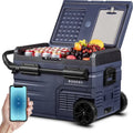 12V Portable Car Refrigerator Freezer ¨C 37-Quart Dual-Zone Cooling. App-Controlled. Ideal for Camping &amp; Road Trips