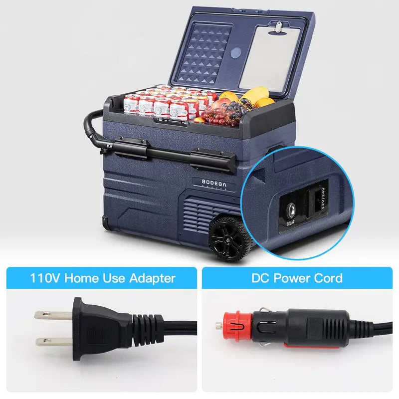 12V Portable Car Refrigerator Freezer ¨C 37-Quart Dual-Zone Cooling. App-Controlled. Ideal for Camping &amp; Road Trips
