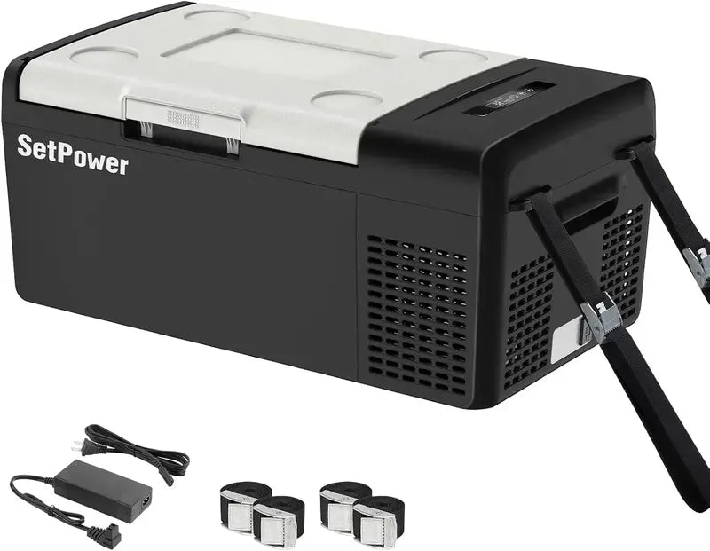 12V Portable Refrigerator ¨C 21-Quart Electric Car Freezer with 50-Hour Runtime