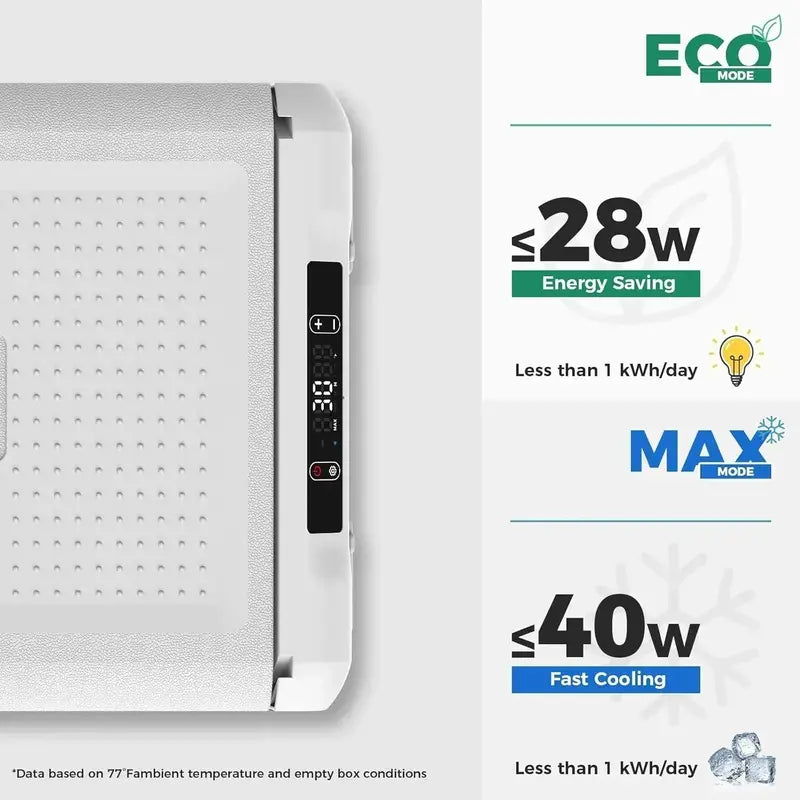 12V Portable Refrigerator ¨C 21-Quart Electric Car Freezer with 50-Hour Runtime