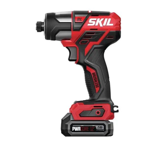12V PWR CORE Cordless Brushless Impact Driver Kit ¨C Includes Battery &amp; Charger