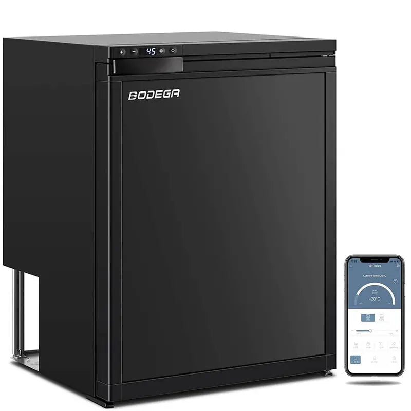 12V RV Refrigerator Freezer ¨C 2.3 cu ft / 65L Compact Dual-Zone Portable Fridge