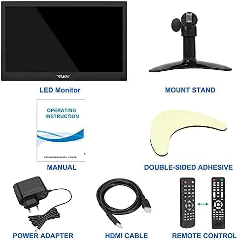 13.3-Inch Mini LED Monitor ¨C 1366×768 Resolution with HDMI/VGA/AV/BNC/USB Inputs &amp; Built-in Speaker