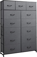 13-Bin Steel-Frame Storage Organizer ¨C Heavy-Duty WLIVE Fabric Drawer Tower for Home & Office
