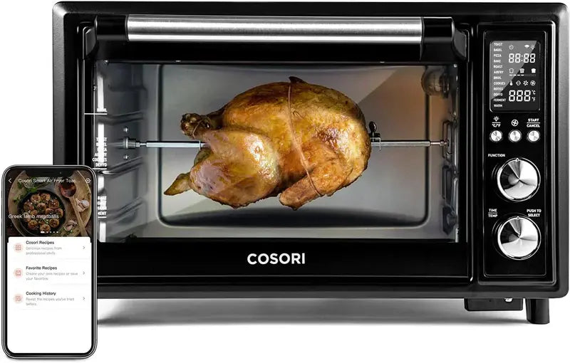 13-in-1 Smart Air Fryer Toaster Oven with App & Voice Control ¨C 32-Quart Convection Countertop Oven