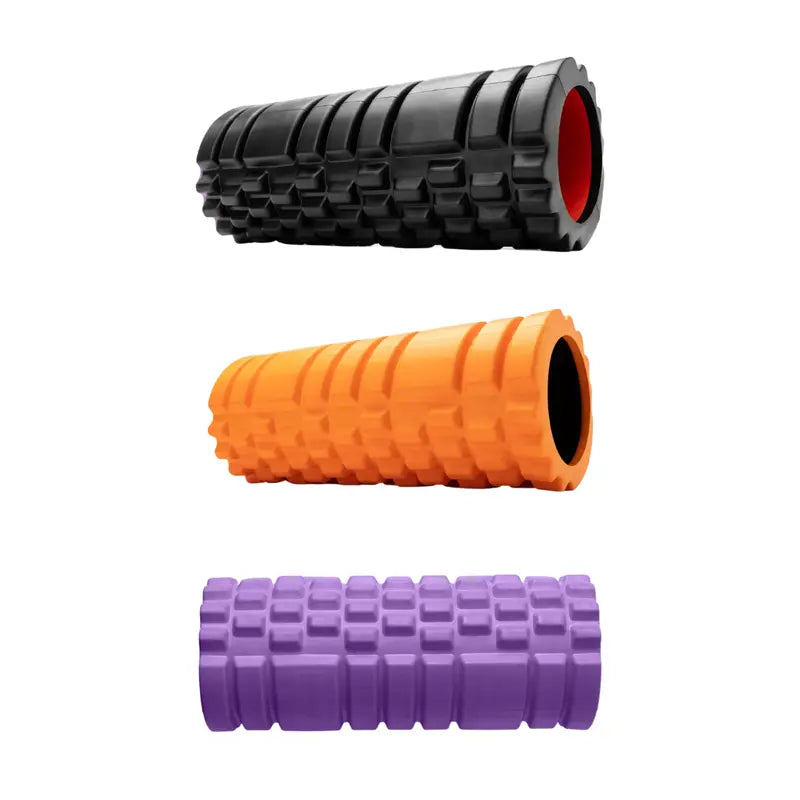 13-Inch Textured Foam Massage Roller for Recovery. Stretching. and Myofascial Release