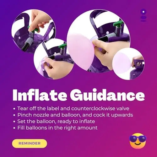 13-Liter Portable Helium Tank ¨C Inflates Up to 50 Latex Balloons for Home Events