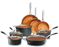13-Piece Ceramic Nonstick Cookware Set ¨C Lightweight. Eco-Friendly Kitchen Pots and Pans Collection
