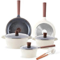 13-Piece Stackable Camping Cookware Set ¨C Detachable-Handle Lightweight Pots and Pans for Outdoor Use