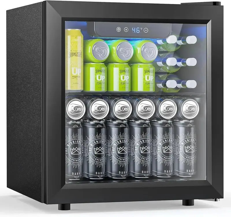 130-Can Adjustable-Temp Beverage Refrigerator ¨C Freestanding Drink Cooler with Digital Controls
