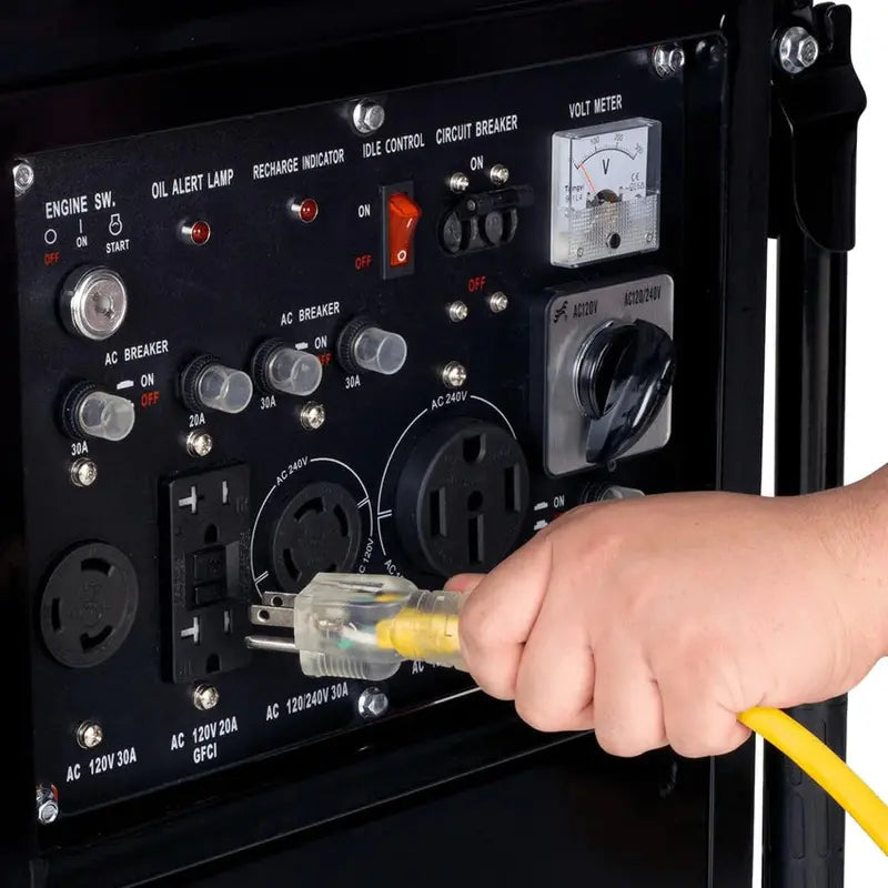 13.000-Watt Dual-Fuel Portable Generator ¨C Gas or Propane Powered. Electric Start. Transfer Switch Ready & RV Compatible
