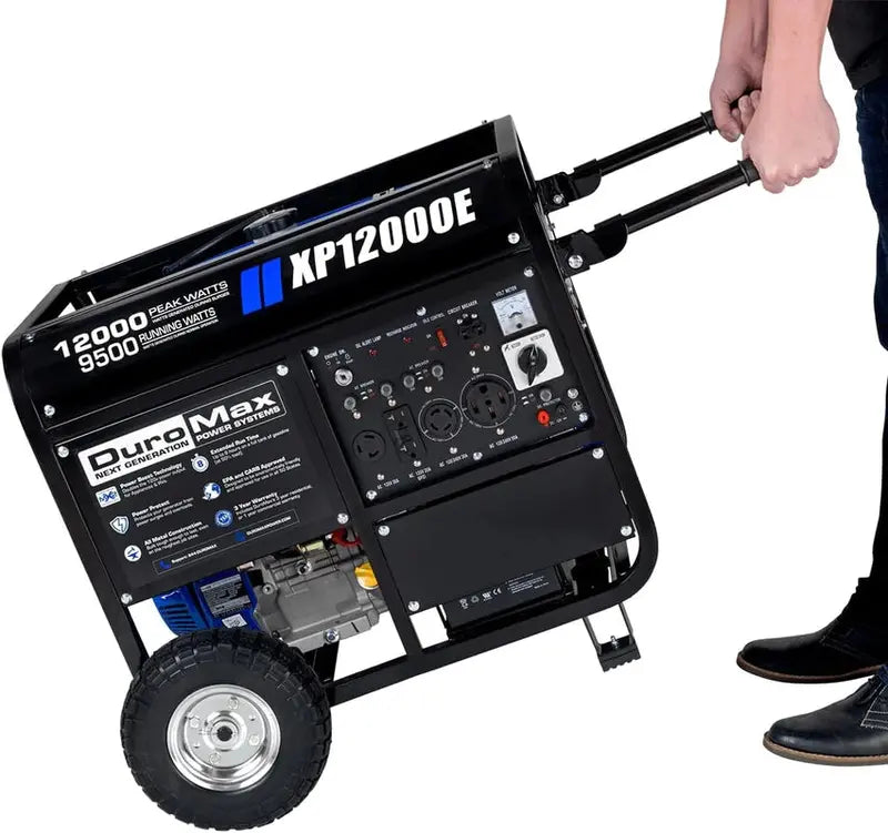 13.000-Watt Dual-Fuel Portable Generator ¨C Gas or Propane Powered. Electric Start. Transfer Switch Ready & RV Compatible