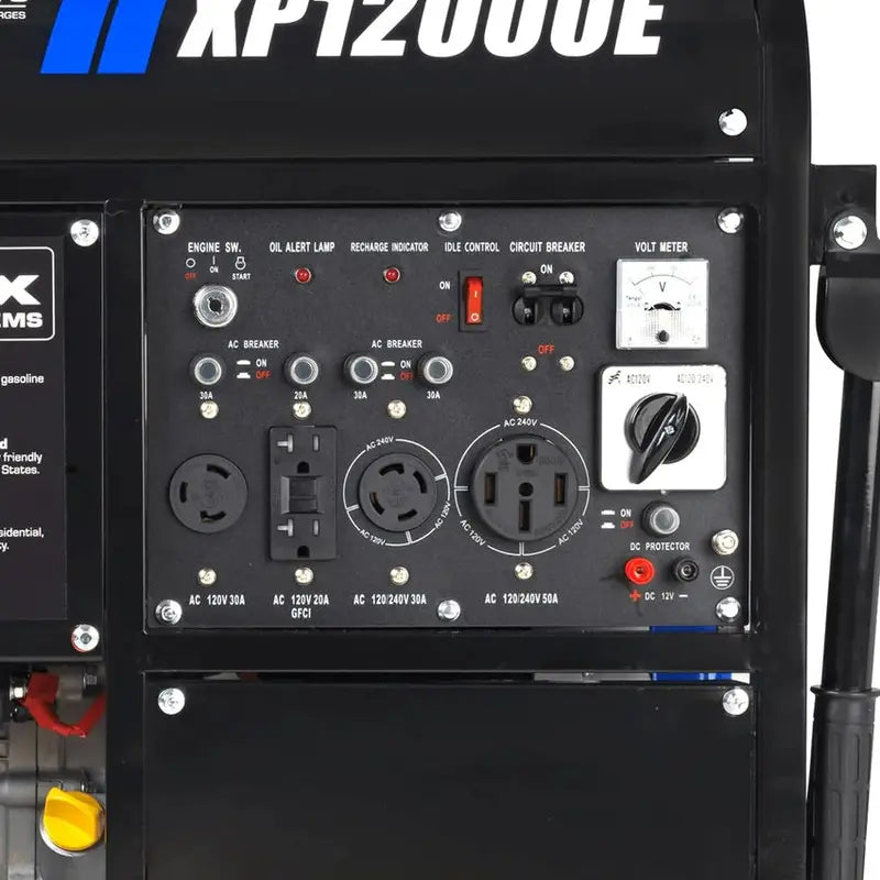 13.000-Watt Dual-Fuel Portable Generator ¨C Gas or Propane Powered. Electric Start. Transfer Switch Ready & RV Compatible