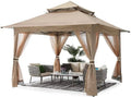 13¡Á13 ft Pop-Up Outdoor Gazebo with Mosquito Netting and Canopy Shelter