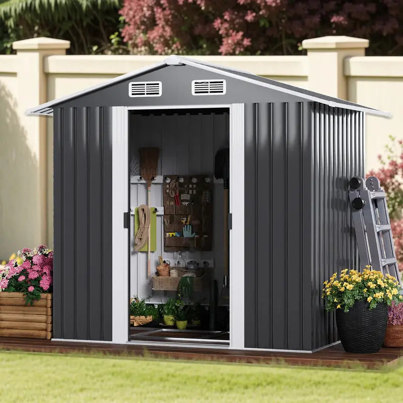 131x195x186cm Garden Storage Shed for Outdoor Use