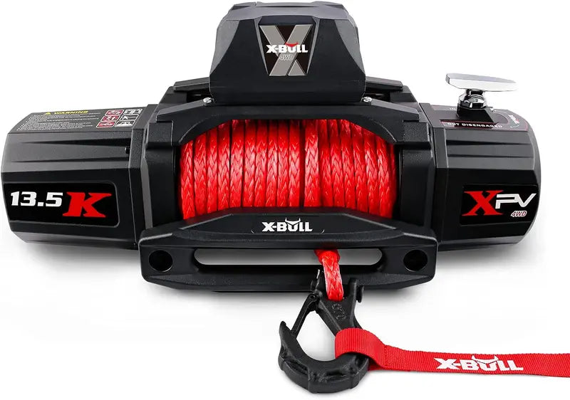 13.500-Lb Capacity 12V DC Electric Winch ¨C Off-Road Recovery Winch with Dual-Function Wireless Remote Control. Trailer & Vehicle Towing Ready