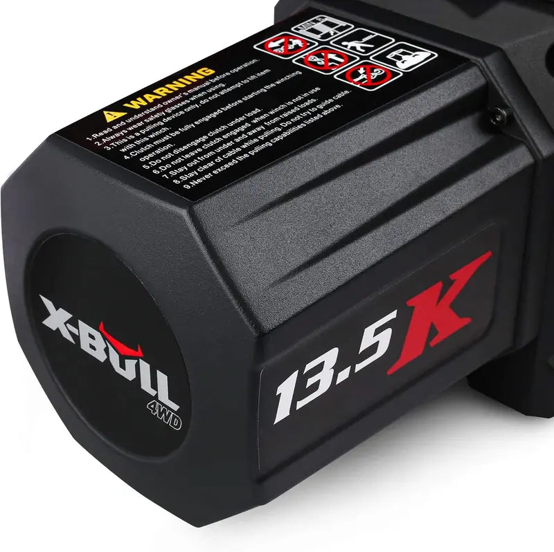 13.500-Lb Electric Winch ¨C 12V DC Off-Road Recovery Tool with Dual-Function Wireless Remote