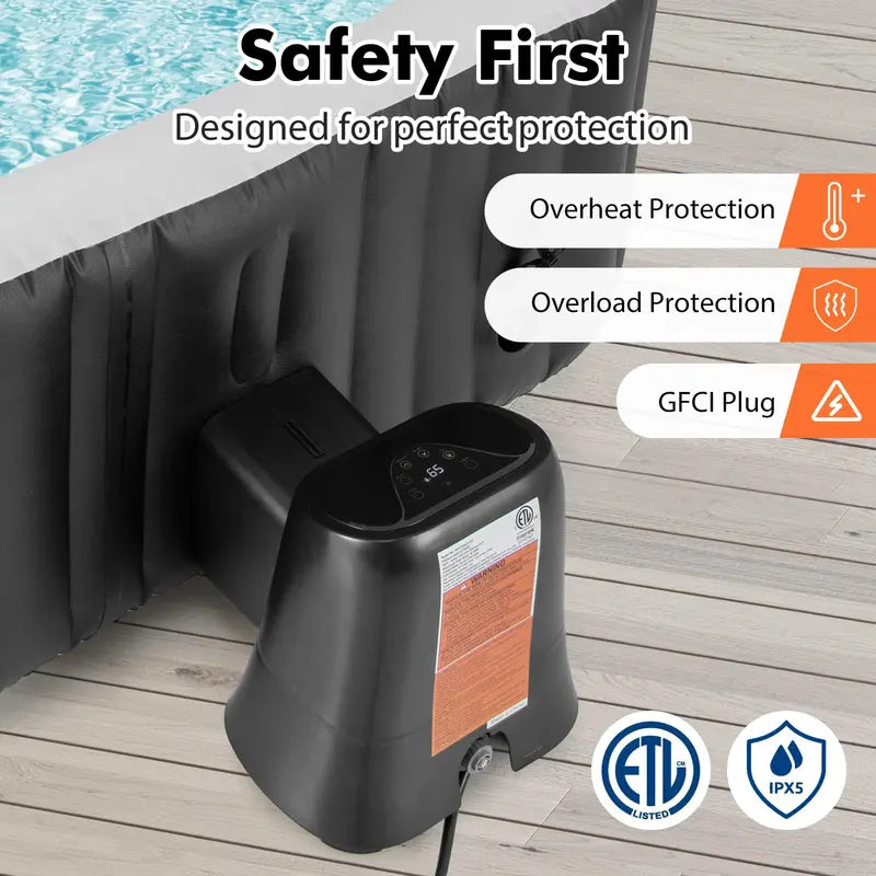 1350W SPA Control Center for Inflatable Hot Tubs ¨C Heating. Filtration &amp; Bubble System